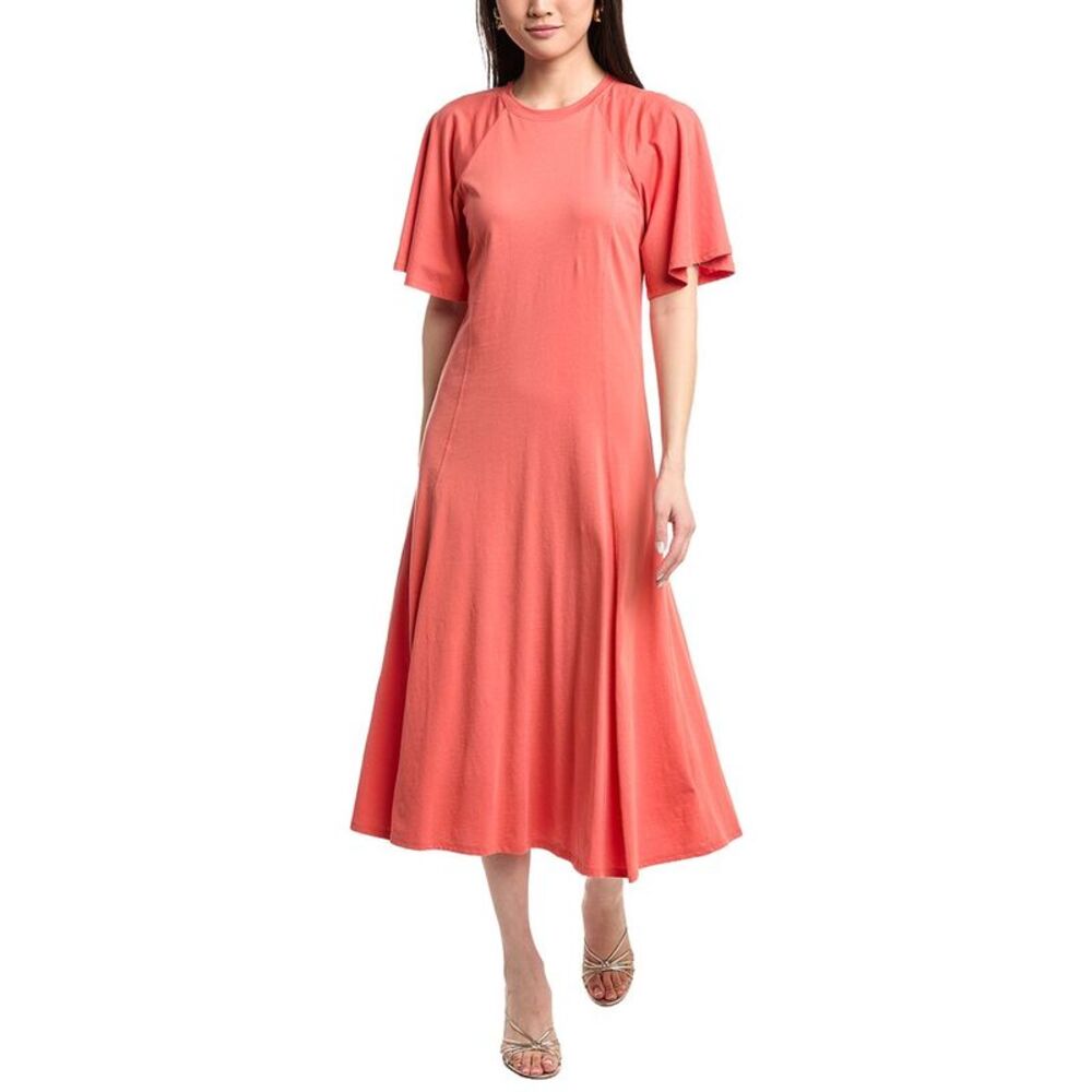 Nation Ltd Womens  Milley Raglan Midi Dress, Red
